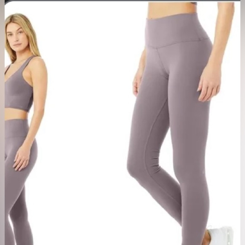 Dark vintage purple alo yoga high waisted leggings